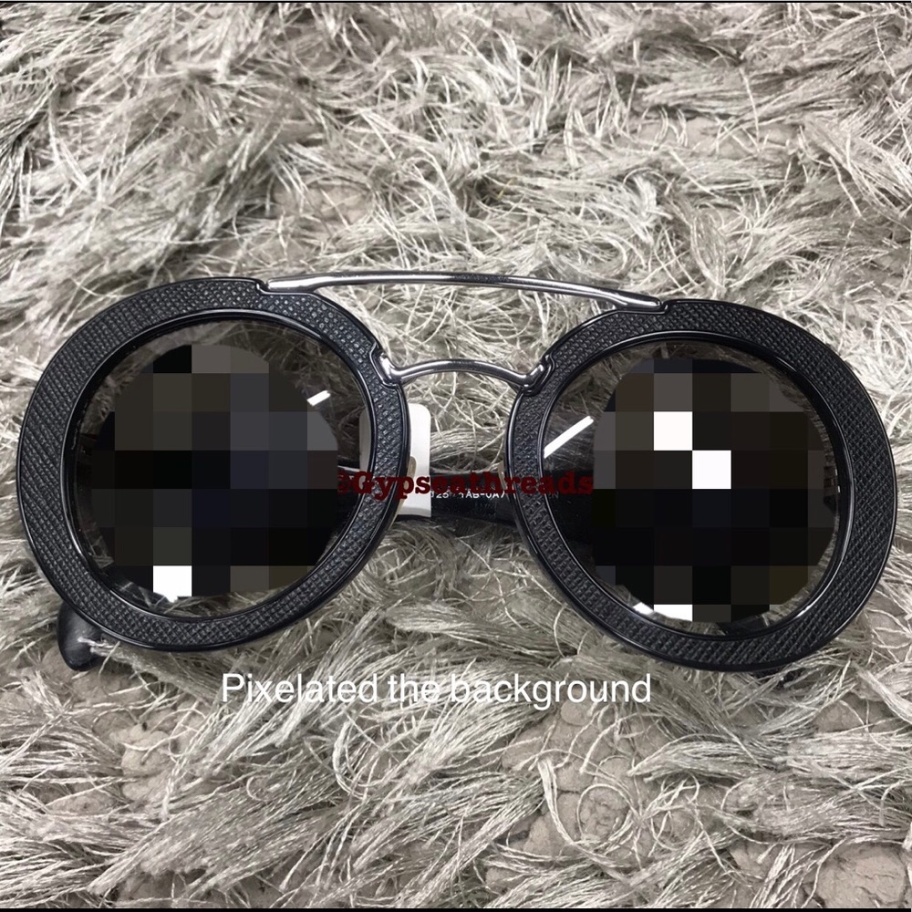 PRADA SPR 15S SAFFIANO LEATHER SUNGLASSES🔥